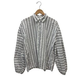 Brende Made in Portugal Striped Cotton Button Down Shirt